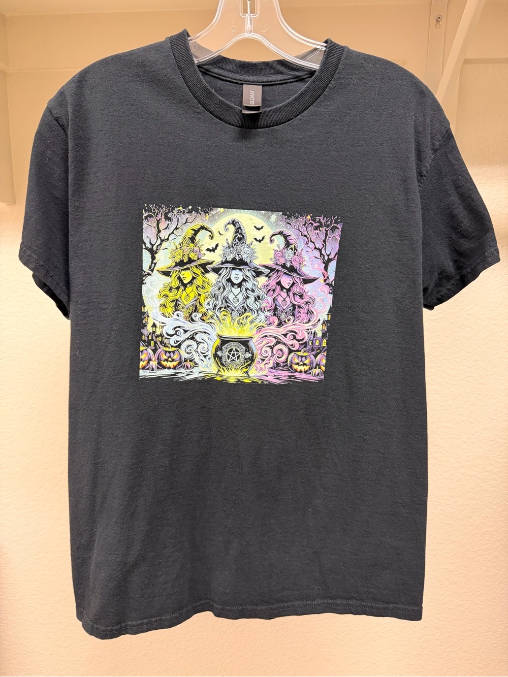 Women’s Black Graphic Witch Trio T-Shirt